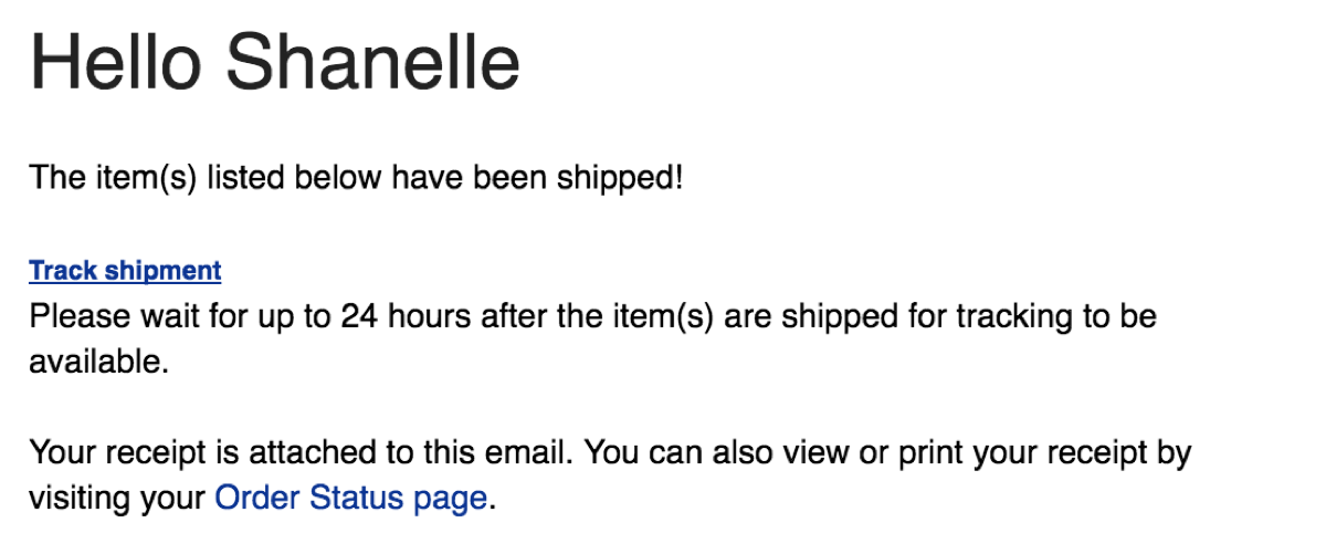 Email copy