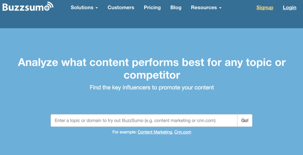 Buzzsumo for Conversion Rate Optimization